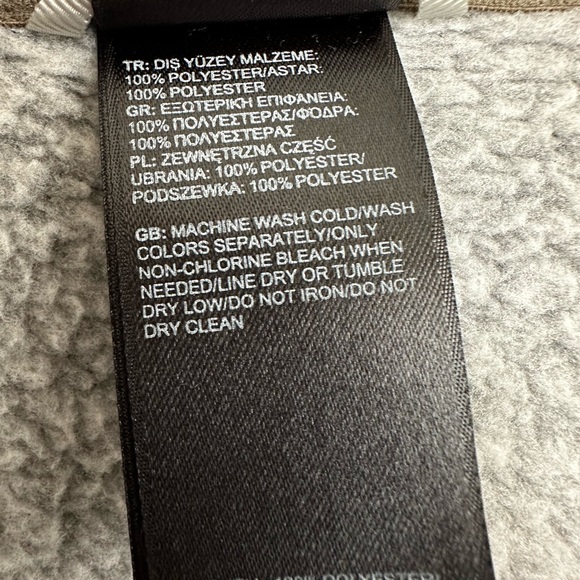 The North Face Crescent Sunset Full Zip Fleece Jacket Button Detail Size Medium - Picture 14 of 15